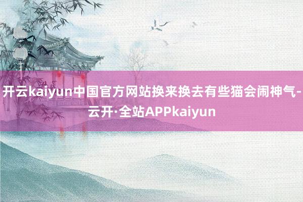 开云kaiyun中国官方网站换来换去有些猫会闹神气-云开·全站APPkaiyun